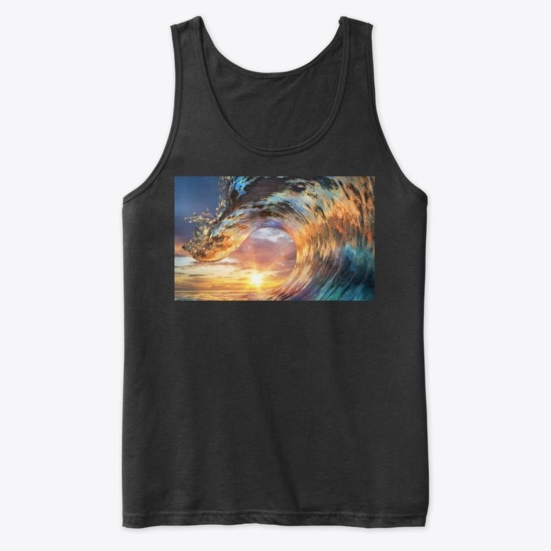 Great Ocean wave Sunset design