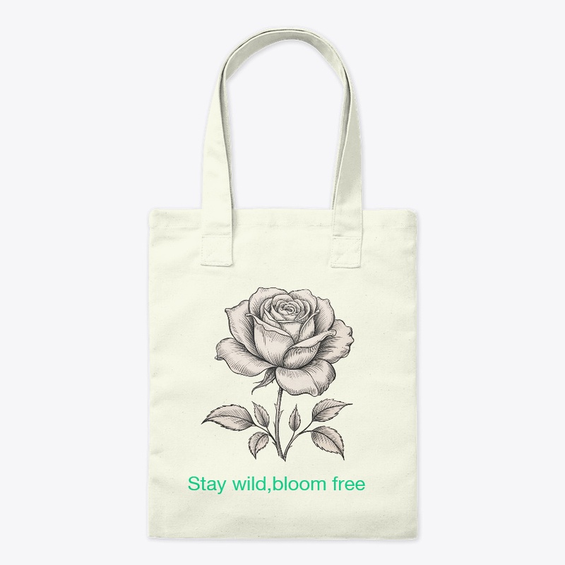 Vintage Rose Illustration T-Shirt
