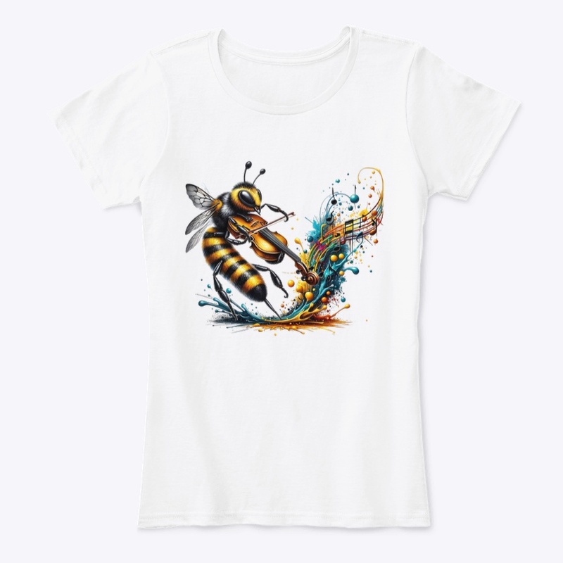 bee playing fiddle