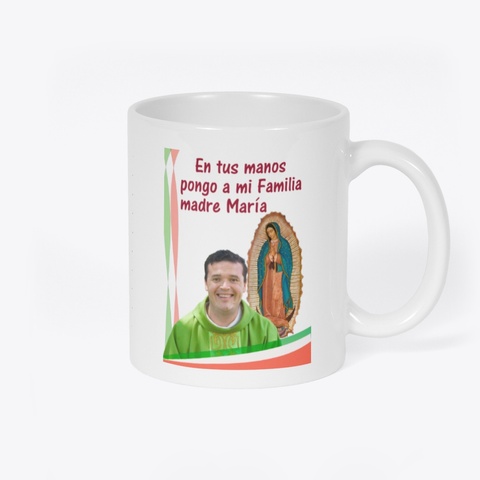 Virgen De Guadalupe White T-Shirt Back