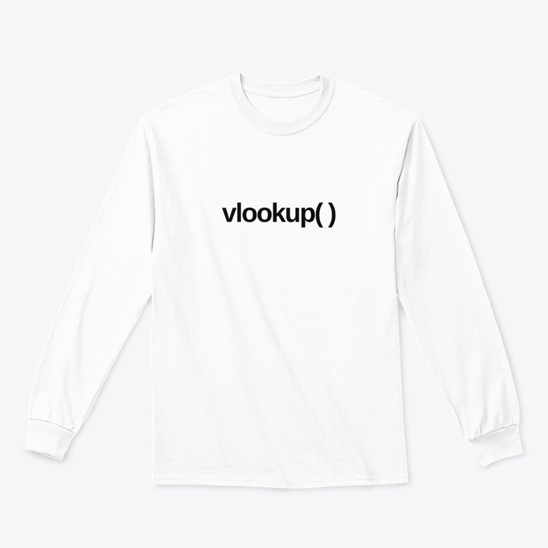 vlookup() (Black Text)