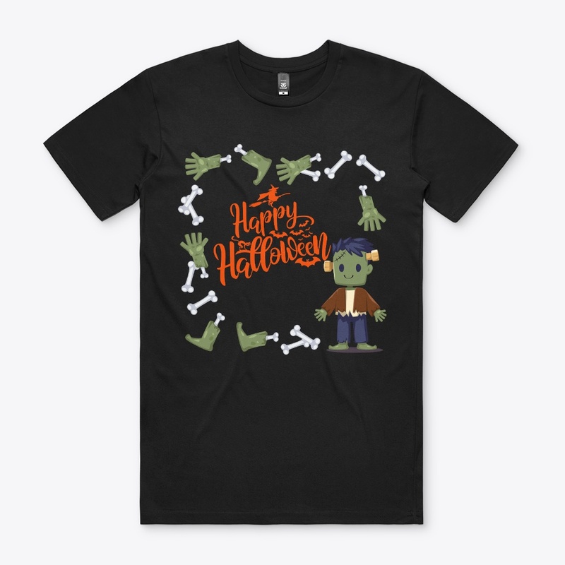 Happy Halloween with zombie 