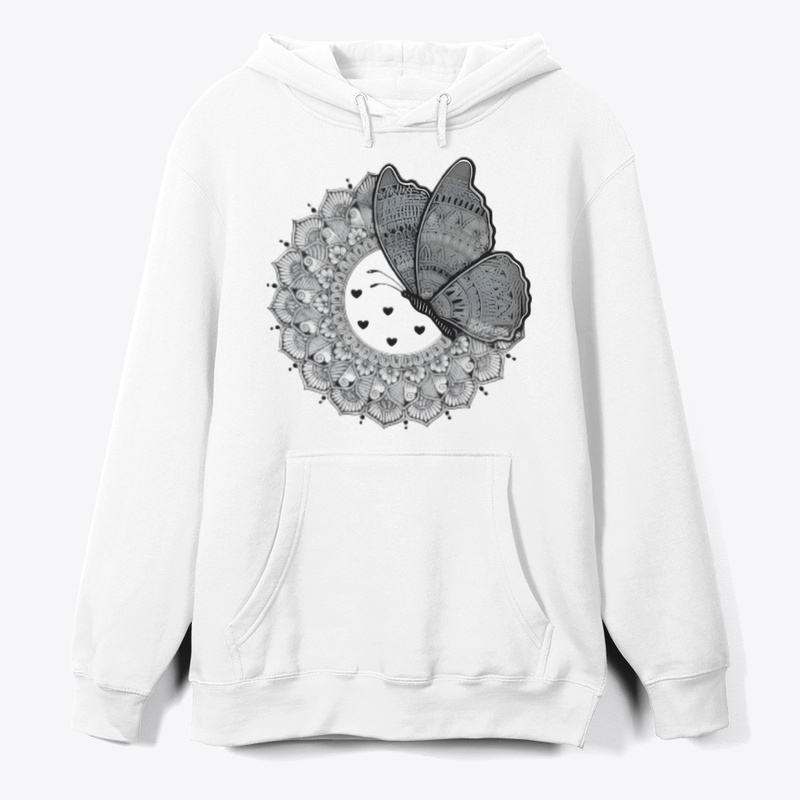 Intricate Butterfly +lion Mandala design