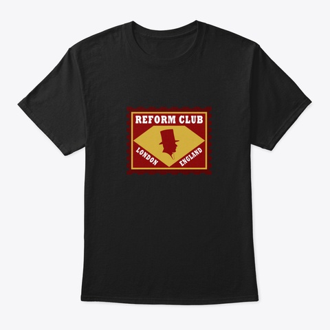 The Reform Club Black T-Shirt Front
