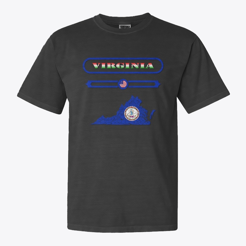 VIRGINIA MAP, VIRGINIA. SAMER BRASIL