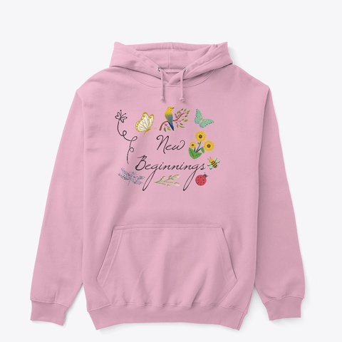 New E
Beginning
 Light Pink T-Shirt Front