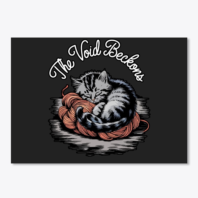  The Void Beckons Cute Cat Dark Humor
