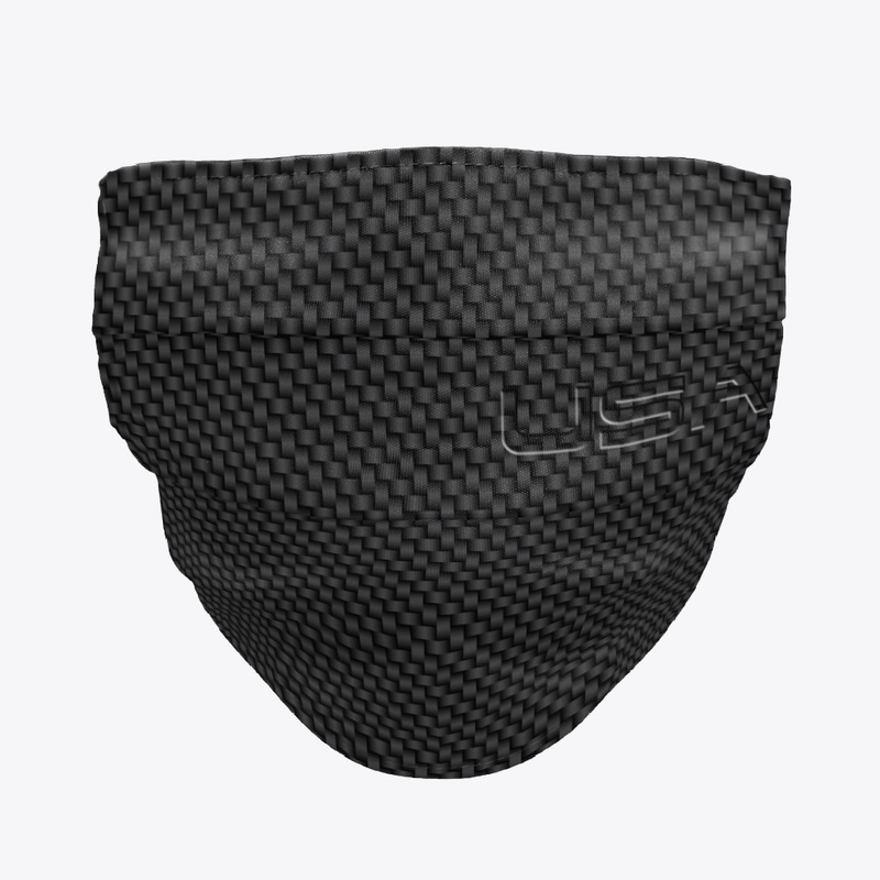 Carbon Fiber Look USA Mask