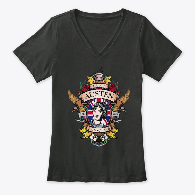 Jane Austen Fan Club Crest Womens Tee 
