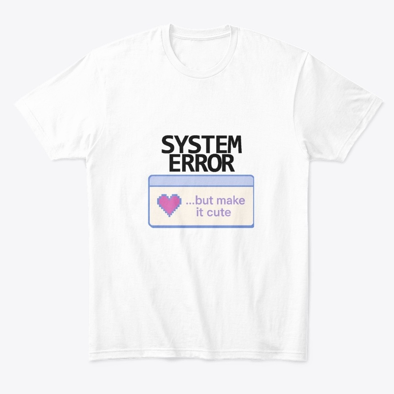 System Error (BLACK) Y2K Glitch Merch