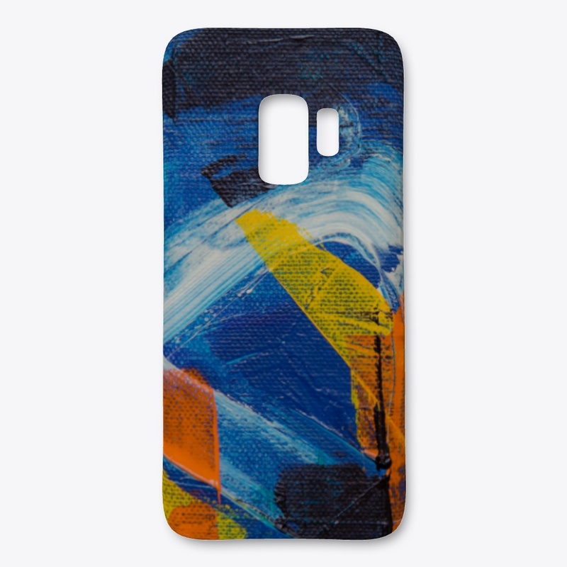 Abstract Paint Brush Textured Design  