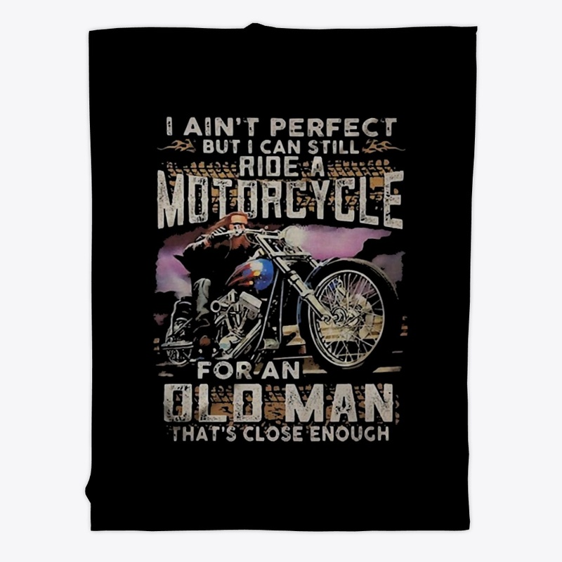 Old Man Rides A Motorcycle