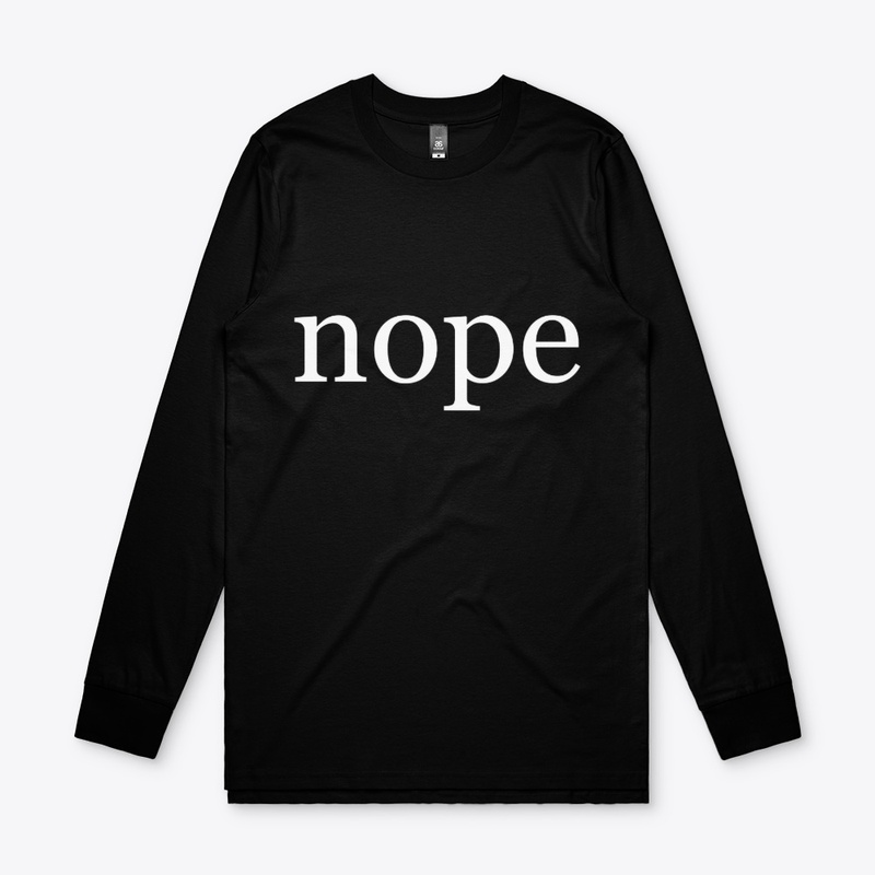 Nope Written in White