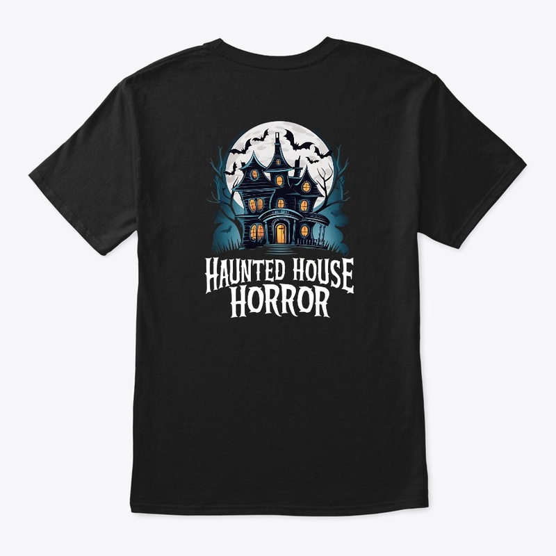 "Haunted house horror" T-shirt design
