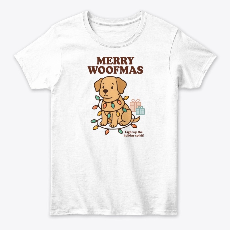 Festive Woofmas Dog Tee