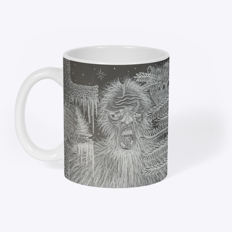 Snarling Bigfoot in the Pines