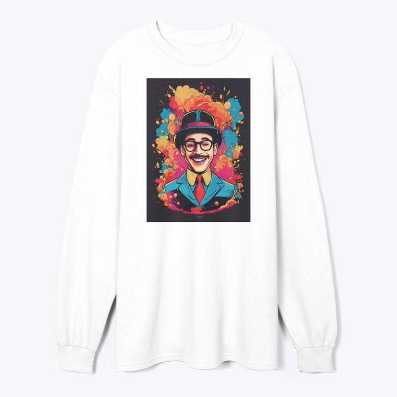 A gentleman laughing t-shirt design 
