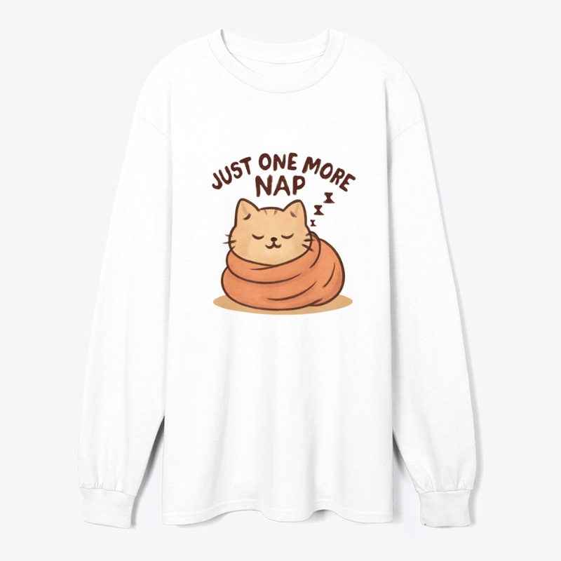 Just One More Nap - Cute Sleeping Cat