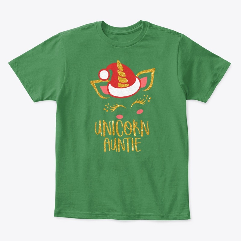 Funny Auntie Christmas Unicorn T-Shirt