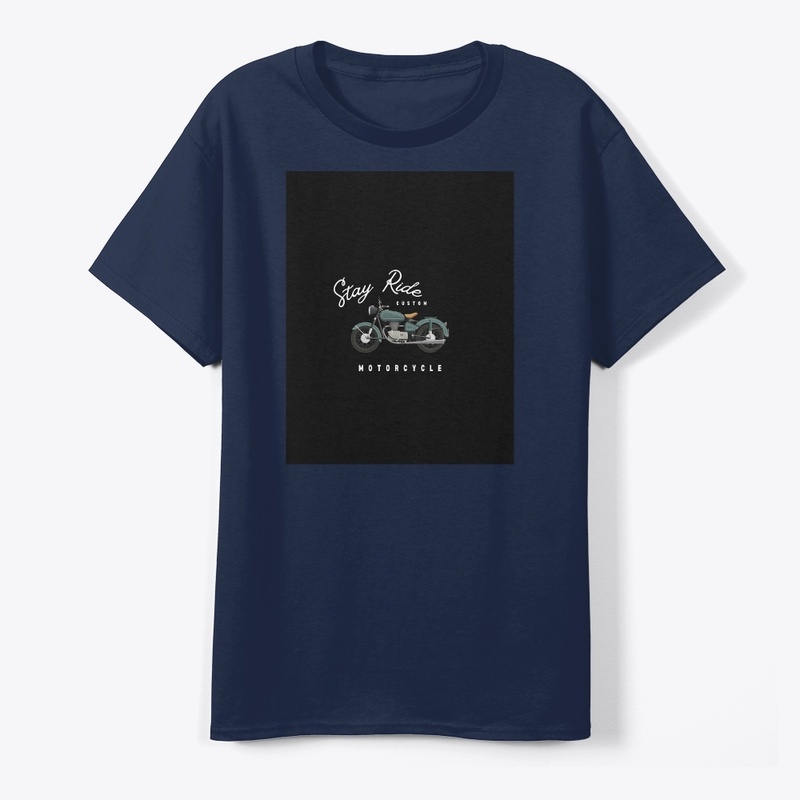 "Stay Ride Custom Motorcycle T-Shirt