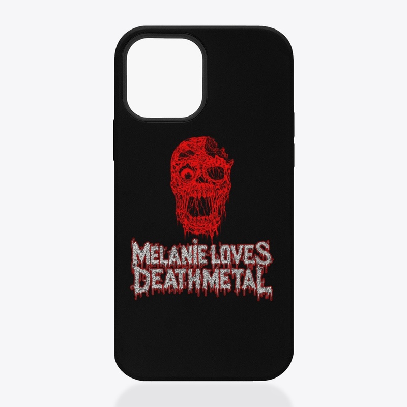 Melanie Loves Death Metal iPhone Case