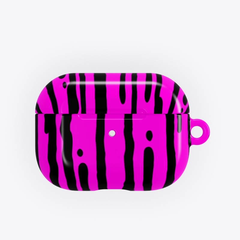 Hot Pink Paint dripping with fish
