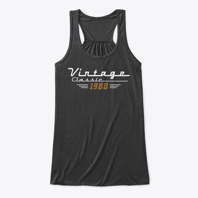 Vintage Classic 1980 Birthday Tee Shirt