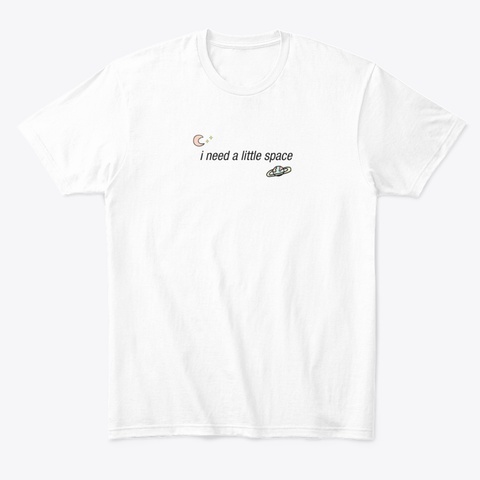 Little Space White Kaos Front