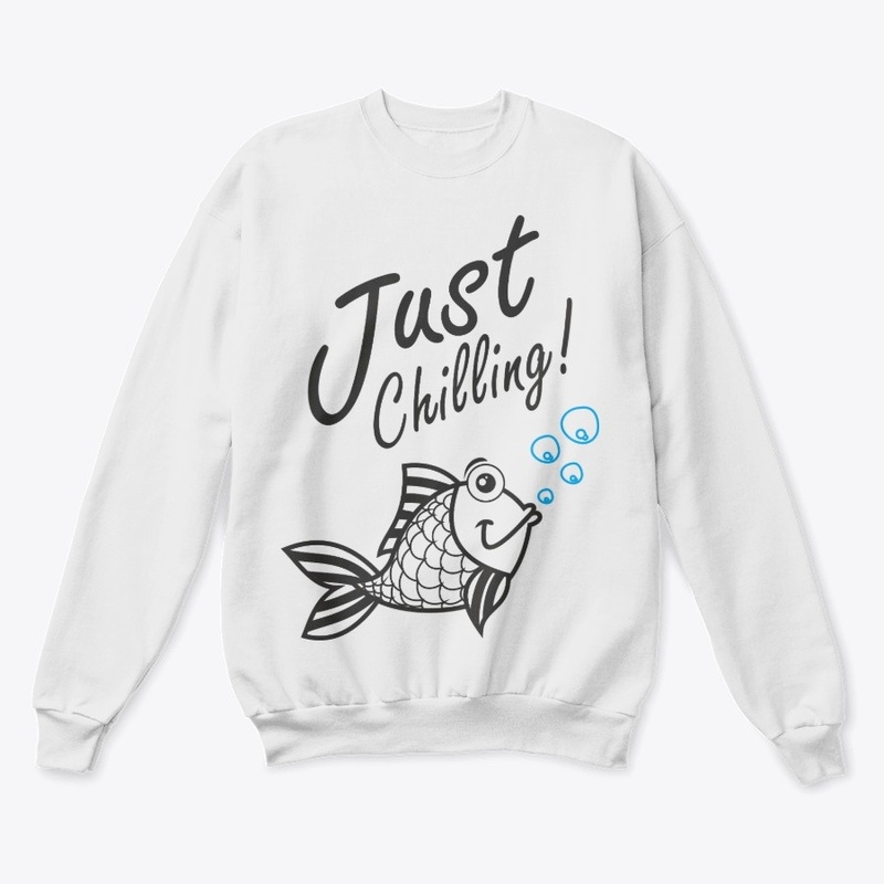 Just chilling cute fish design
