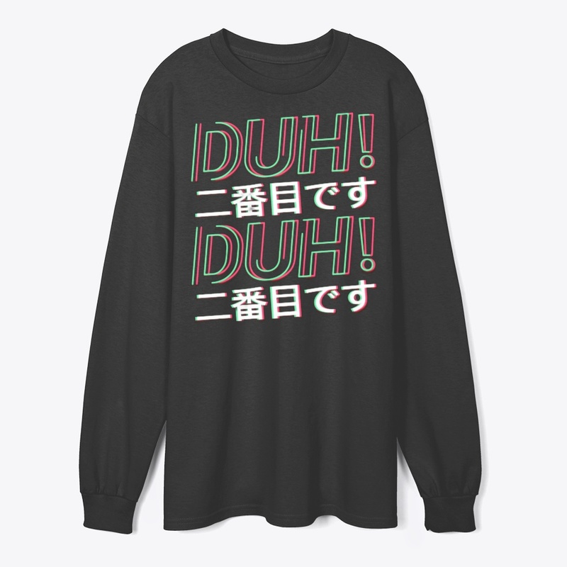 Duh fun Neon Slogan Word Graphic 