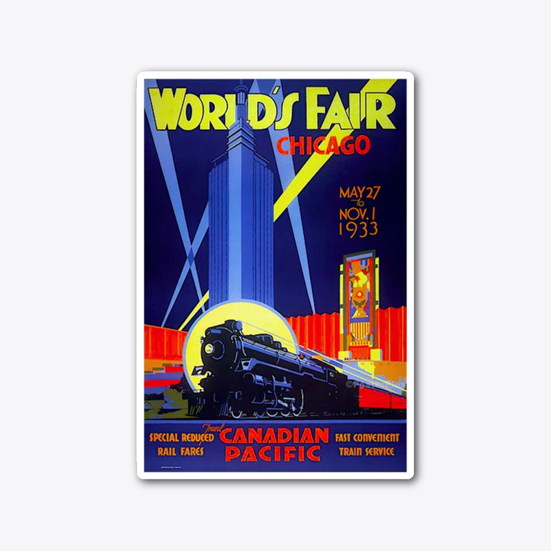 Vintage 1933 Chicago World's Fair Poster