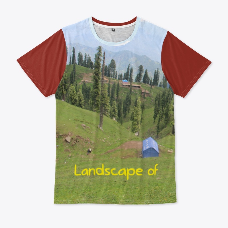 Landscape on Unisex Tee & Canvas Print