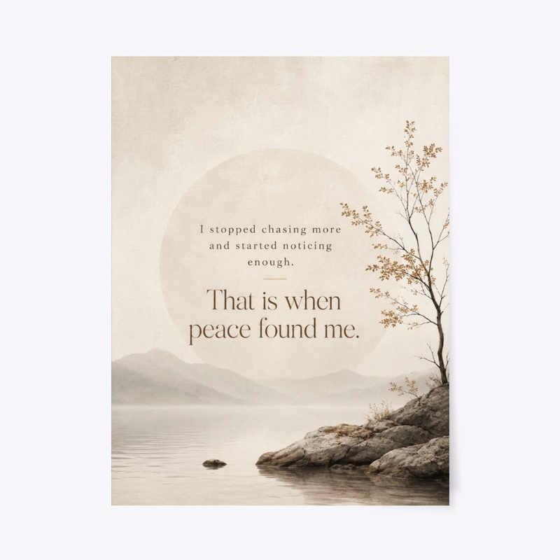 Noticing Enough Quote Print