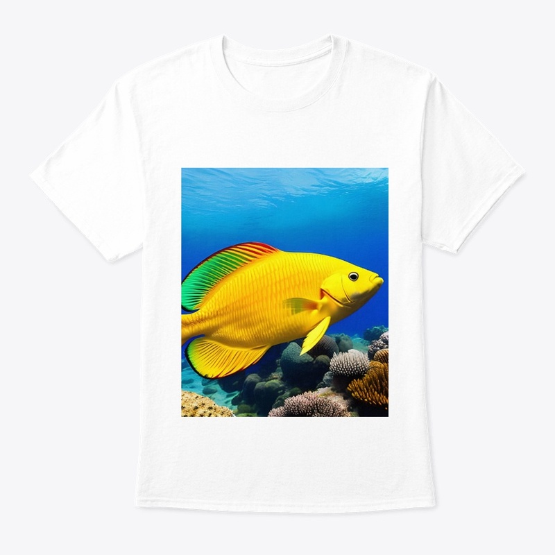 Vibrant Rainbow Fish ,Stylish Ocean 