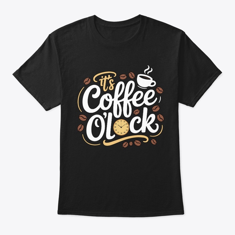 It's coffee o'clock. Typography Design