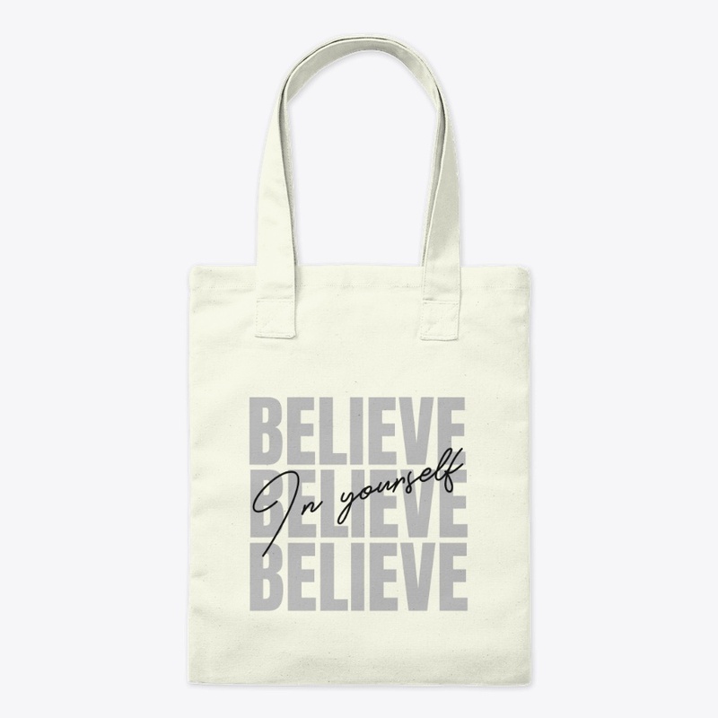 Believe In Yourself Grocery Tote Bag