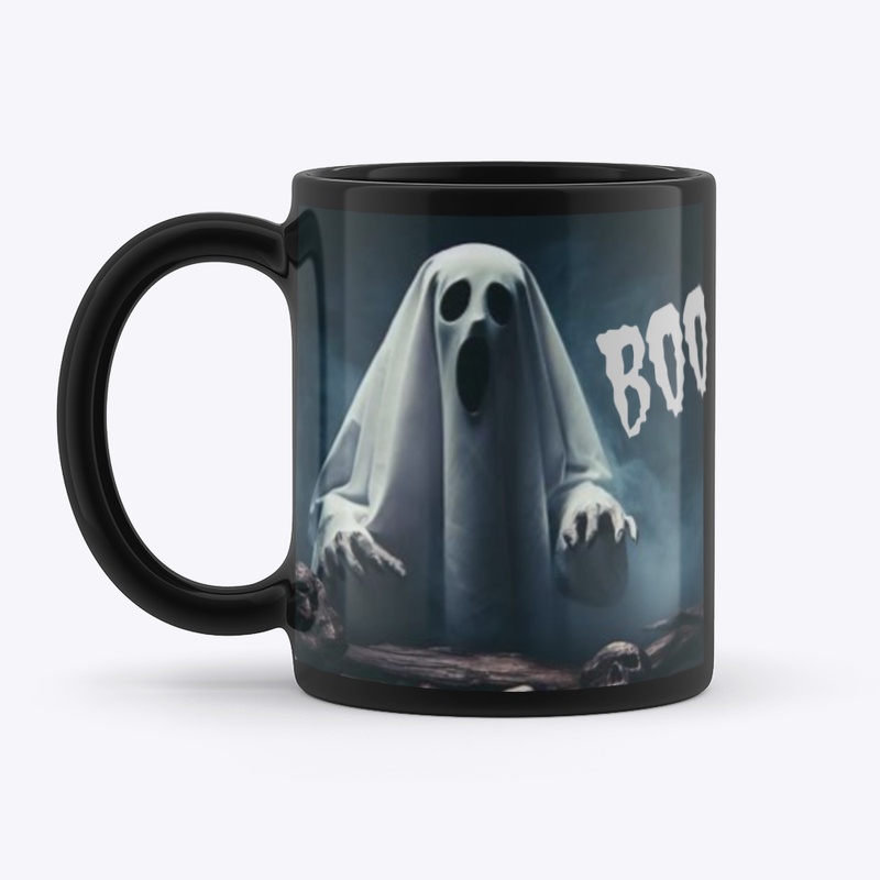 Spooky Halloween delight  black mug 