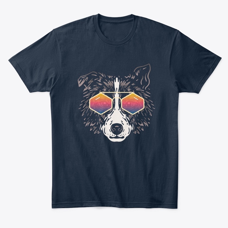 Cute Dog in Sunglasses (Colored+sg03)