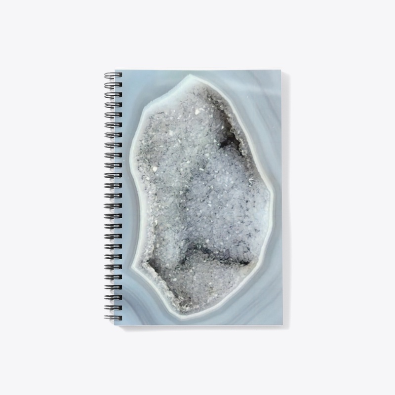 BOTSWANA AGATE WITH DRUZY CRYSTAL