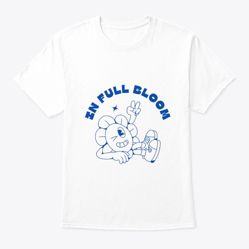 In Full Bloom – Blue Aesthetic Sticker