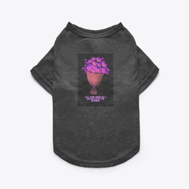 All you need is love pet tee shirt 