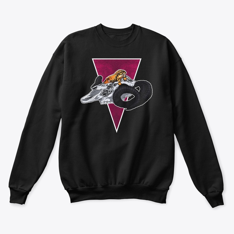 Crested Gecko Ram Skull Merch