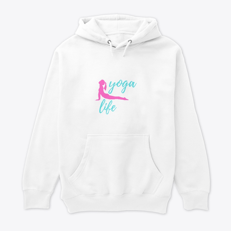 Yoga Life Pink and blue exersize tee