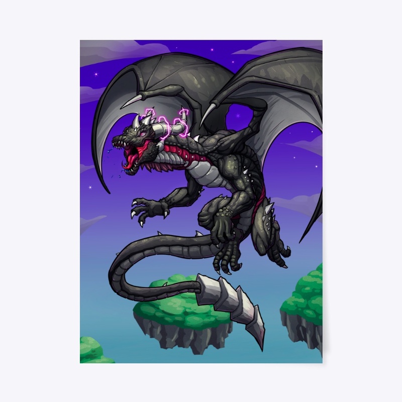 The Cursed Dragon of the Skys POSTER