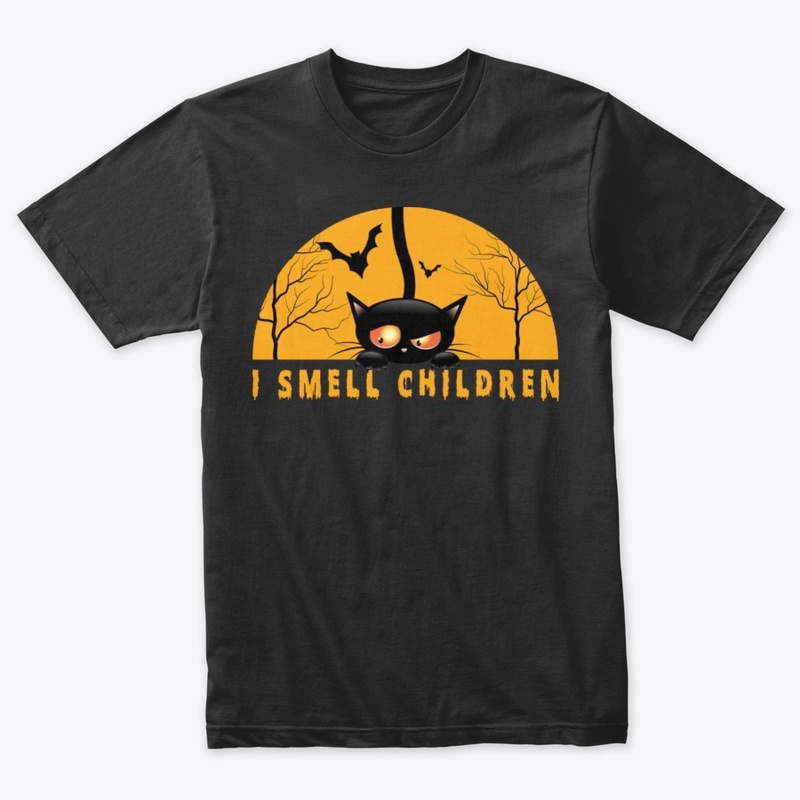 Black Cat Halloween T-Shirt