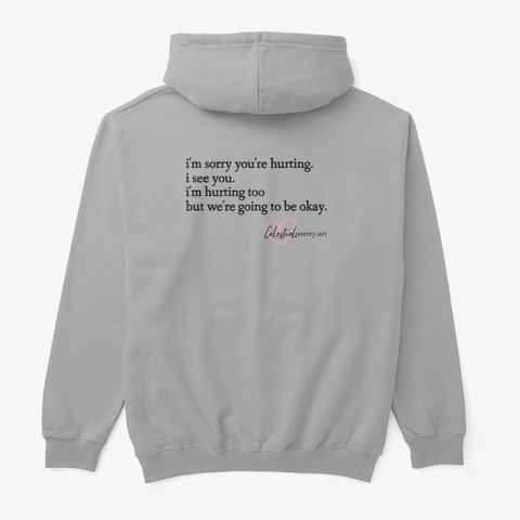 Celestial Hoodie Sport Grey T-Shirt Back