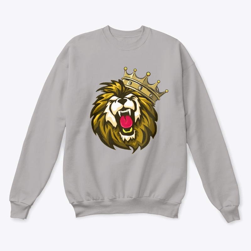 Royal roaring lion head
