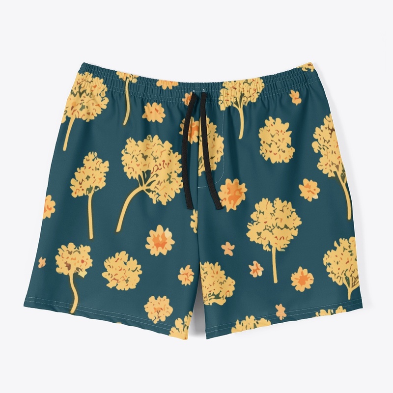 Flowers and Treesbright Patten Design