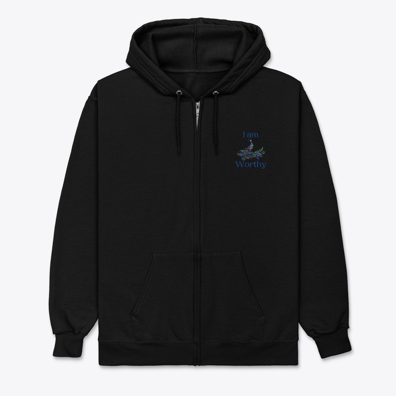 I Am Worthy Peacock Design 