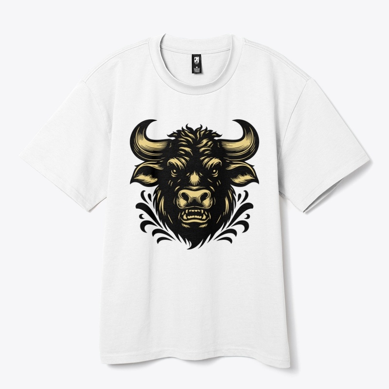 Bold Angry Cow Illustration